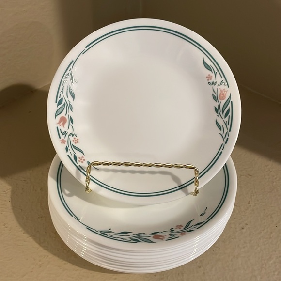 VTG-  Corelle Rosemarie Bread Plate Bundle-12- 6.75" Plates - Picture 10 of 10